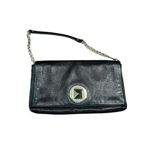 Kate Spade Keira Newbury Lane black saffiano leather clutch